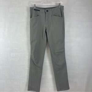 Patagonia Women’s Gray Organic‎ Cotton Performance Pants Size 8 Adjustable Waist
